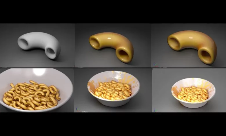 Blender 3d: A Mac And Cheese Study #1 - YouTube