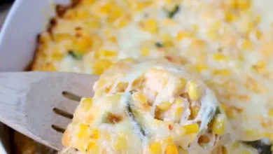 Cheesy Corn Pudding with a Kick - About a Mom