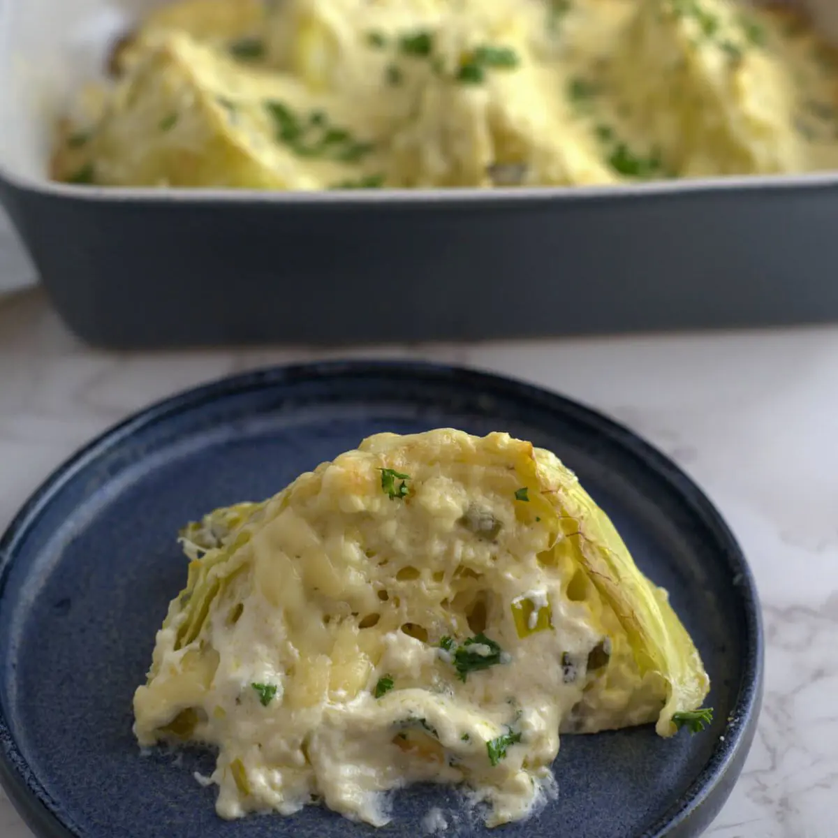 Cheesy Baked Cabbage Wedges - Divalicious Recipes