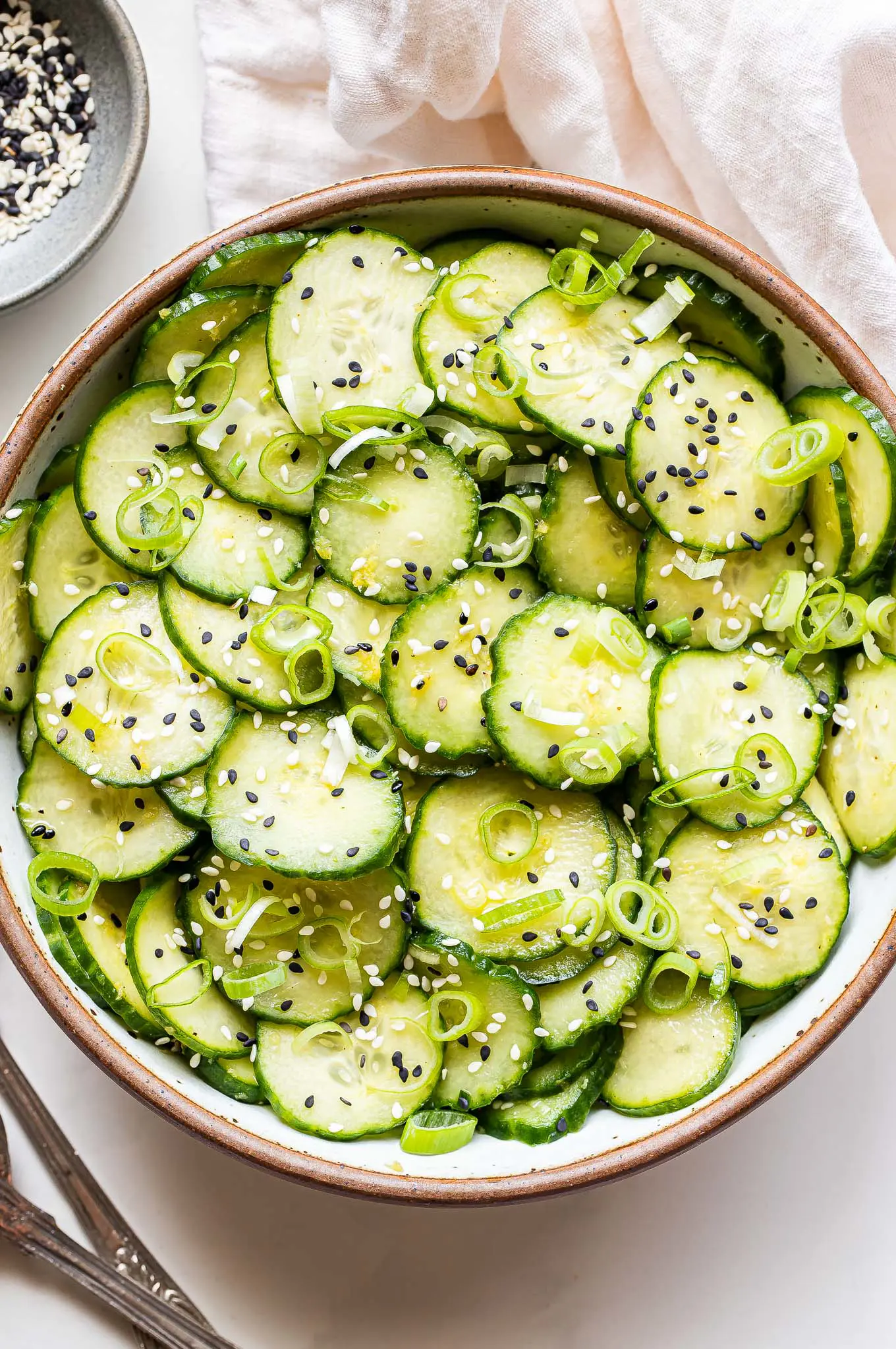 Asian Cucumber Sesame Salad - Recipe Runner